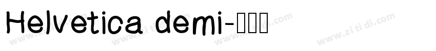 Helvetica demi字体转换